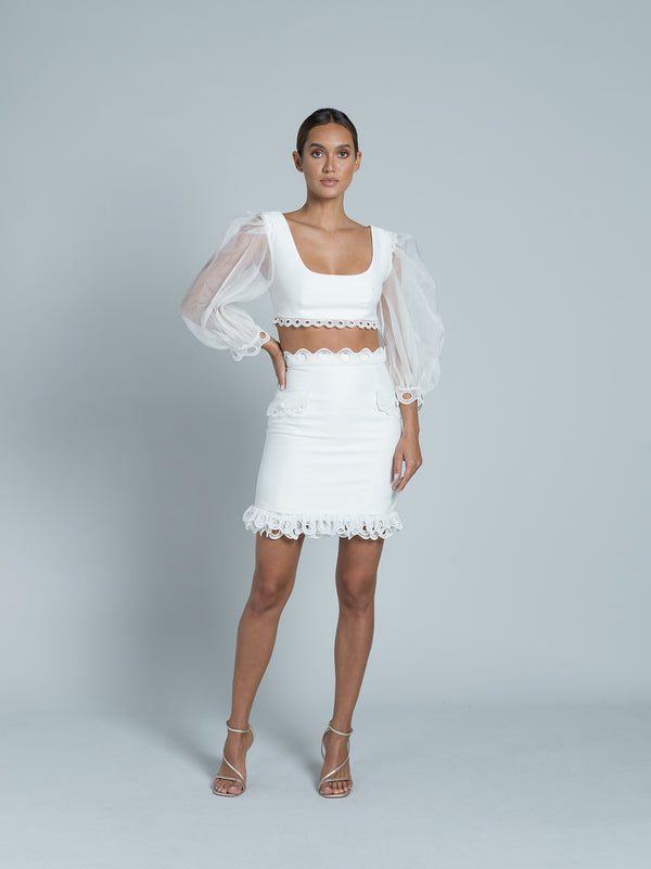 Falda Java - Blanco