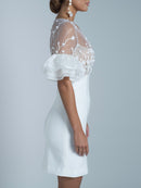 Astor short dress - Blanc