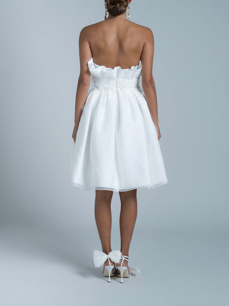 Joviel Short Dress - Blanc