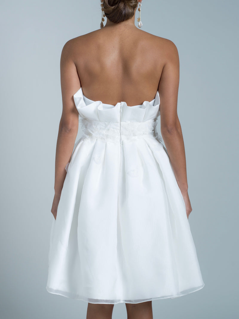 Joviel Short Dress - Blanc
