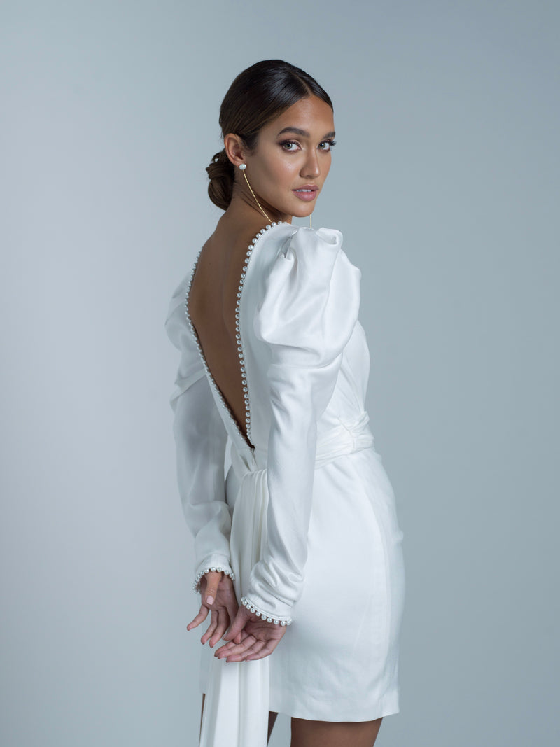 Seraph Short Dress - Blanc