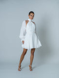Anchor Dress - White