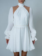 Anchor Dress - White