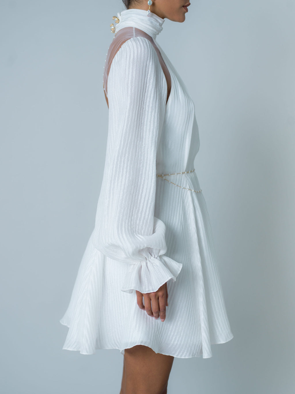 Anchor Dress - White