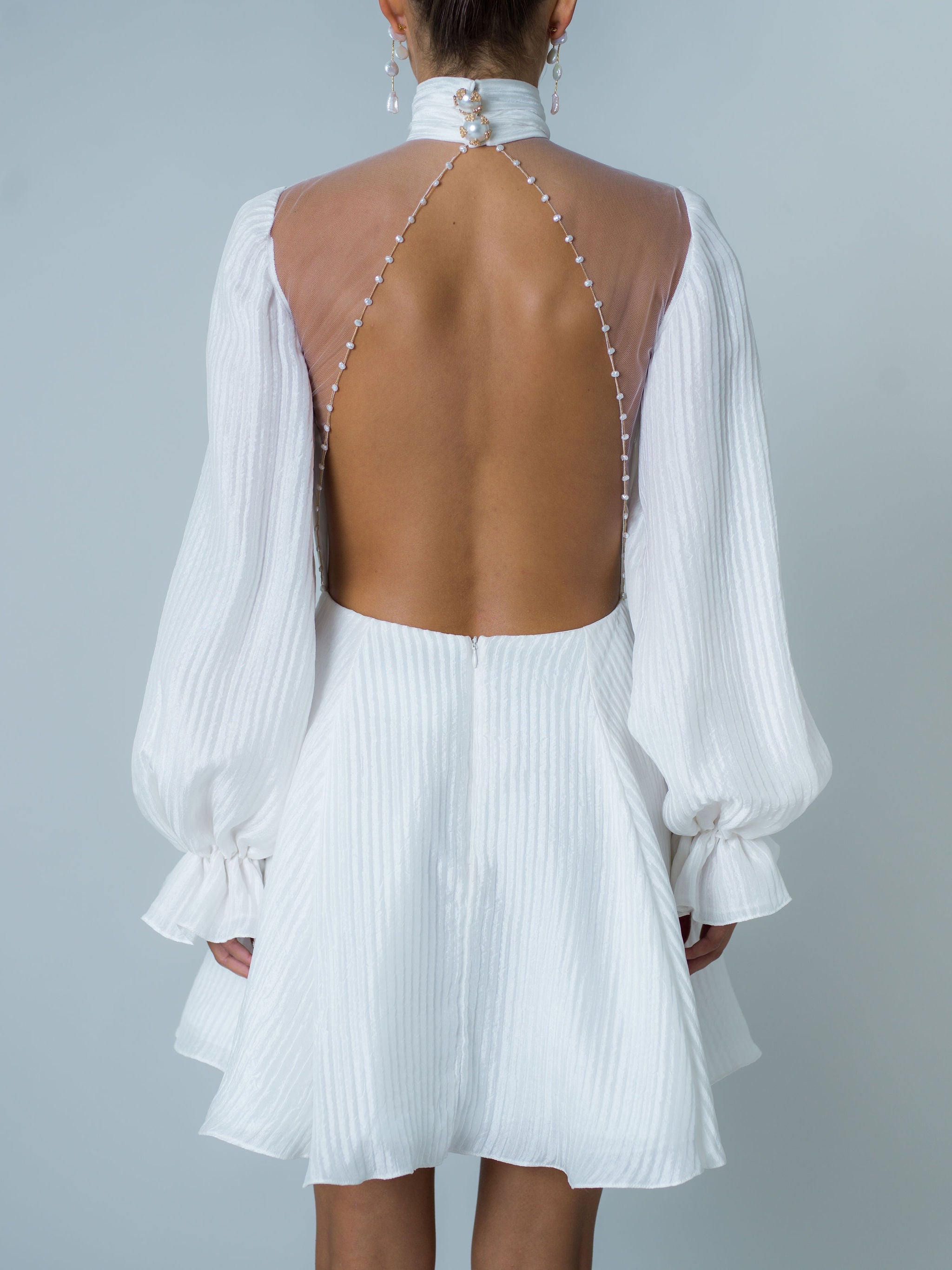 Anchor Dress - White