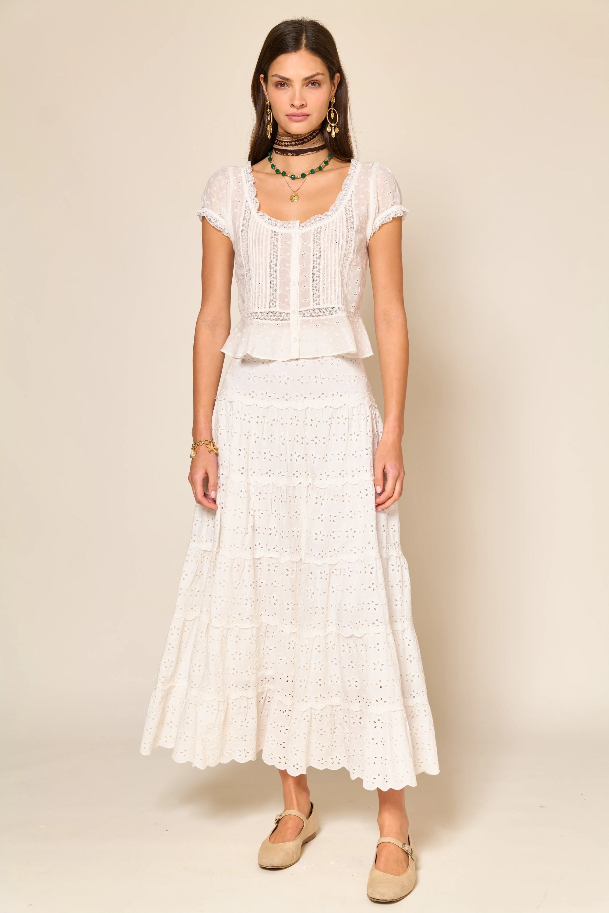 Jupe Ripeka Ivory