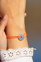 Bracelet Risée - Orange Fluo