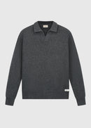 Riva Waffle Polo Shirt - Anthracite