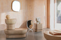 Looks M - Mirror - Mango wood - Off-White