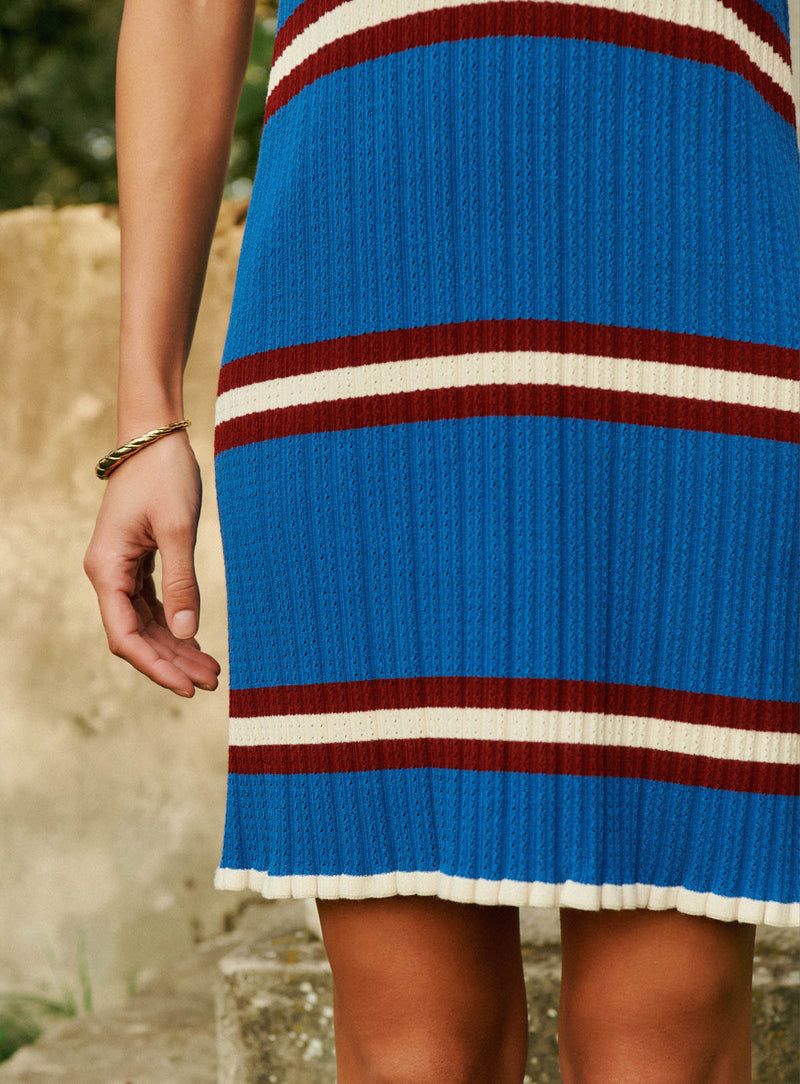 Robe En Maille Rida - Bleu