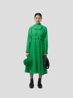 Robe Kurtis In Soft Technical Fabric In Kelly Green