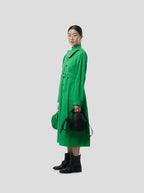 Robe Kurtis In Soft Technical Fabric In Kelly Green