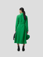 Robe Kurtis In Soft Technical Fabric In Kelly Green