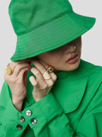 Bob Jimmy In Soft Technical Fabric In Kelly Green