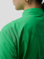 Robe Kurtis In Soft Technical Fabric In Kelly Green