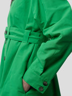 Robe Kurtis In Soft Technical Fabric In Kelly Green