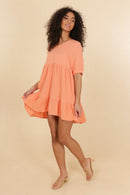 Robe Doriane - Saumon