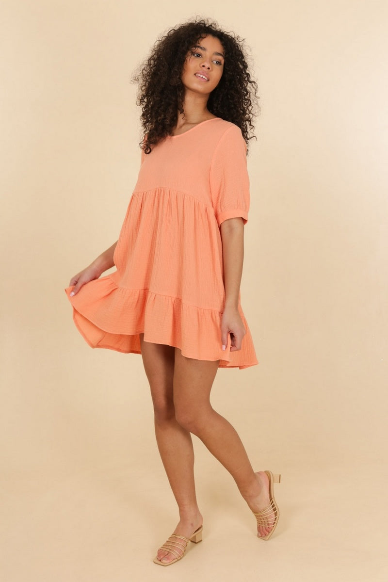 Robe Doriane - Saumon