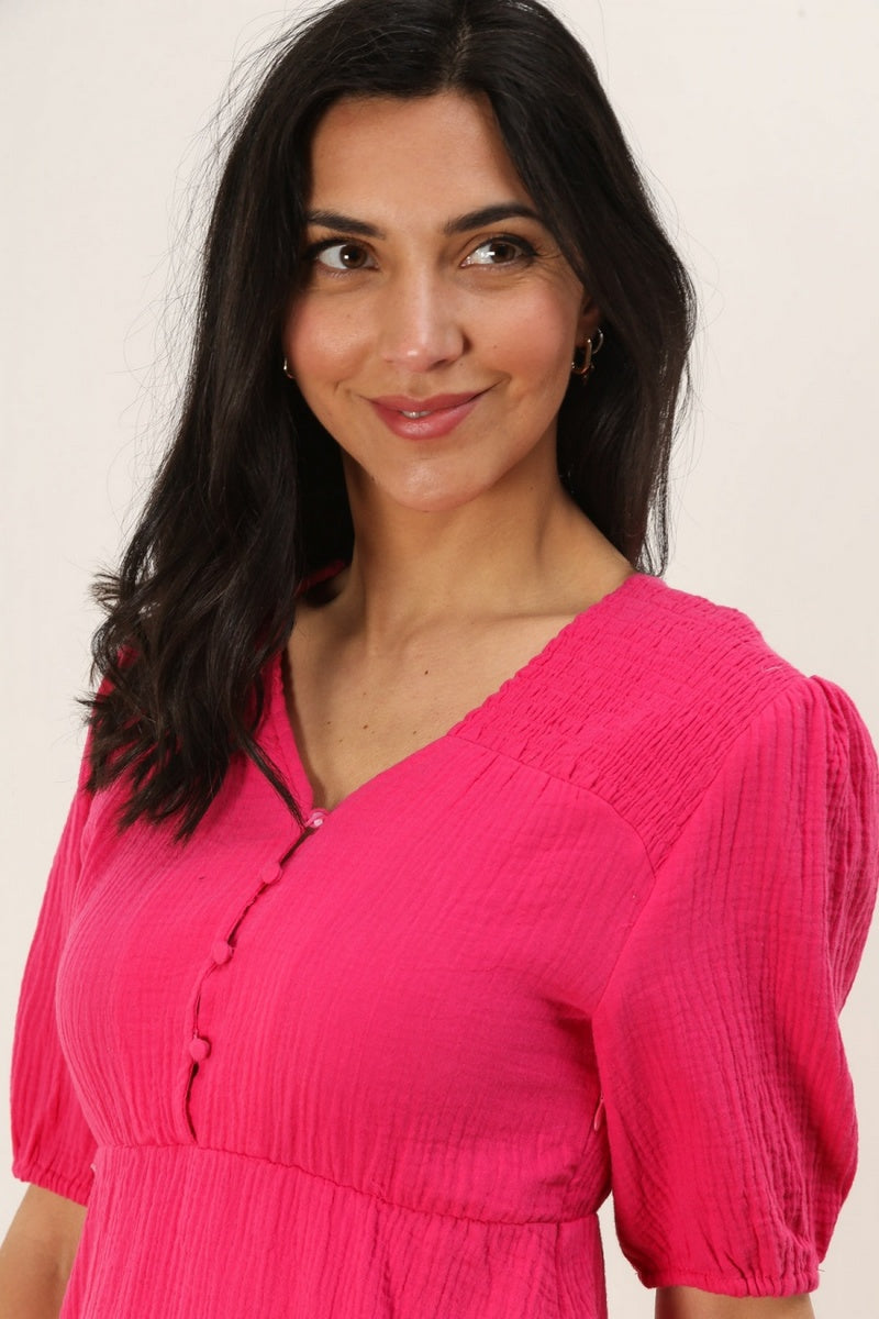 Robe Romane - Fuchsia