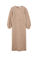 Robe Maille Noelle Camel