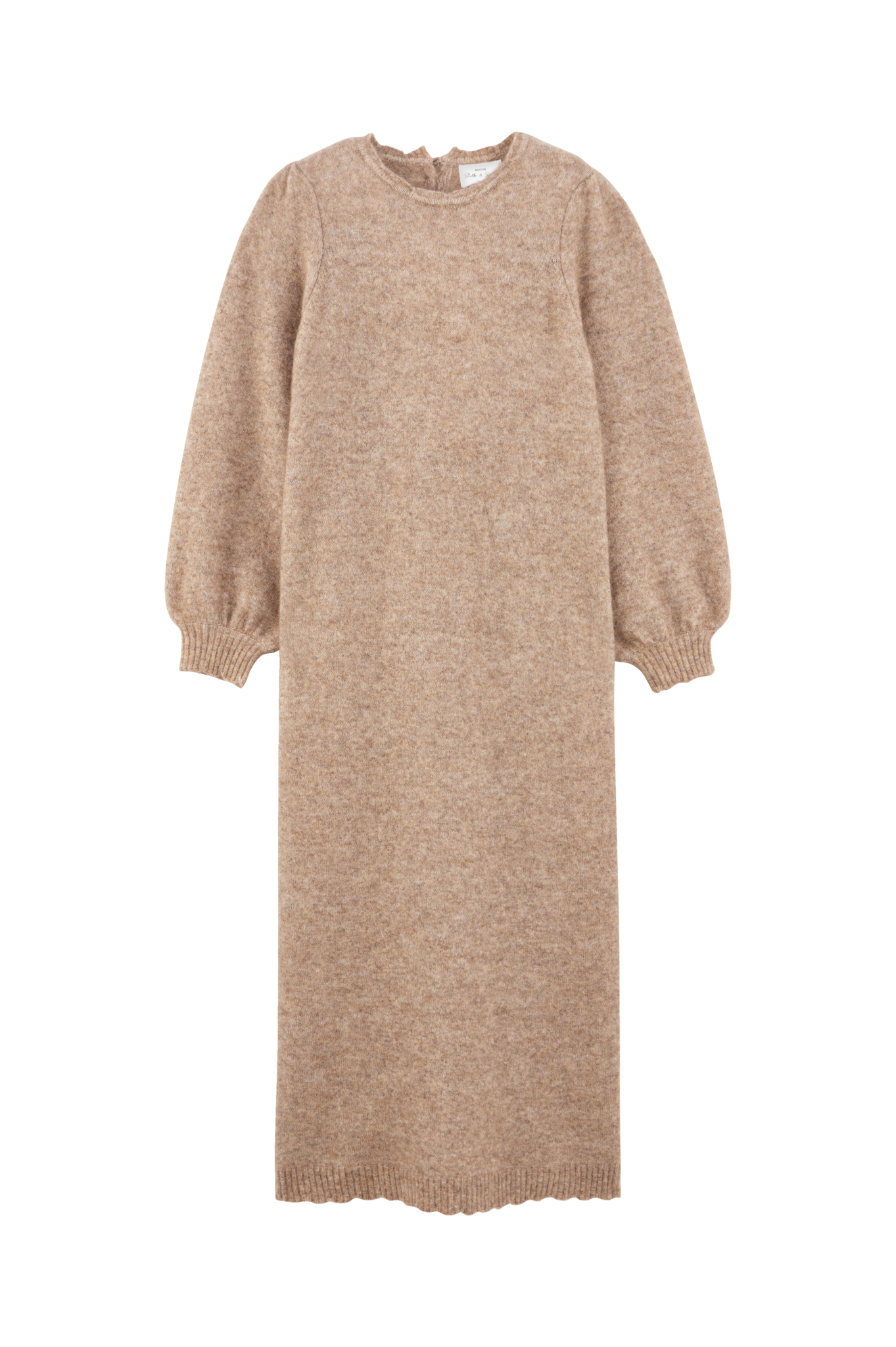 Robe Maille Noelle Camel