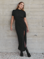 Cut Galaxy Dots Dress