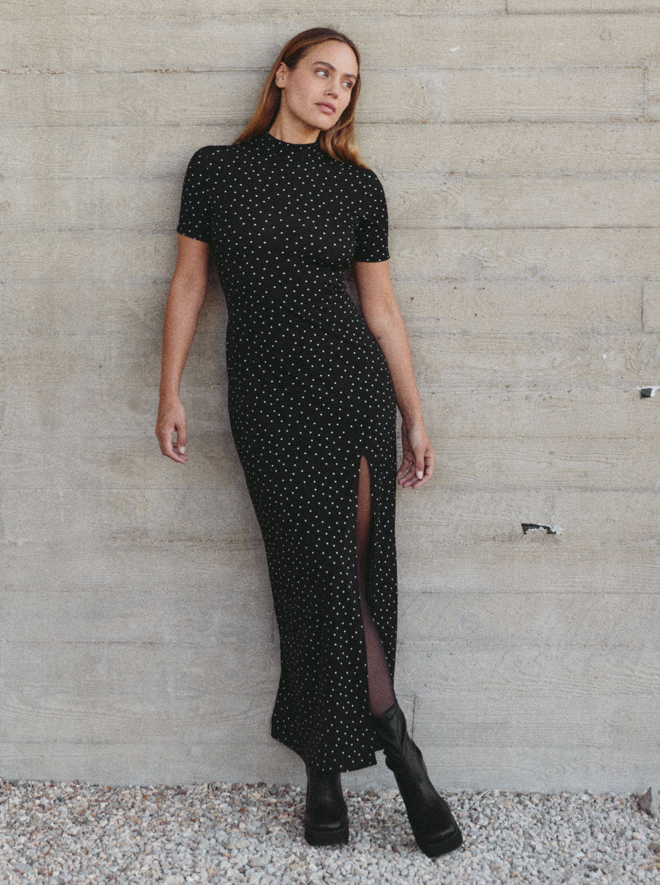 Cut Galaxy Dots Dress