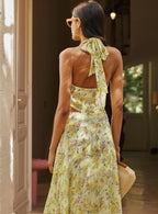 Louise Silk Dress - Flower