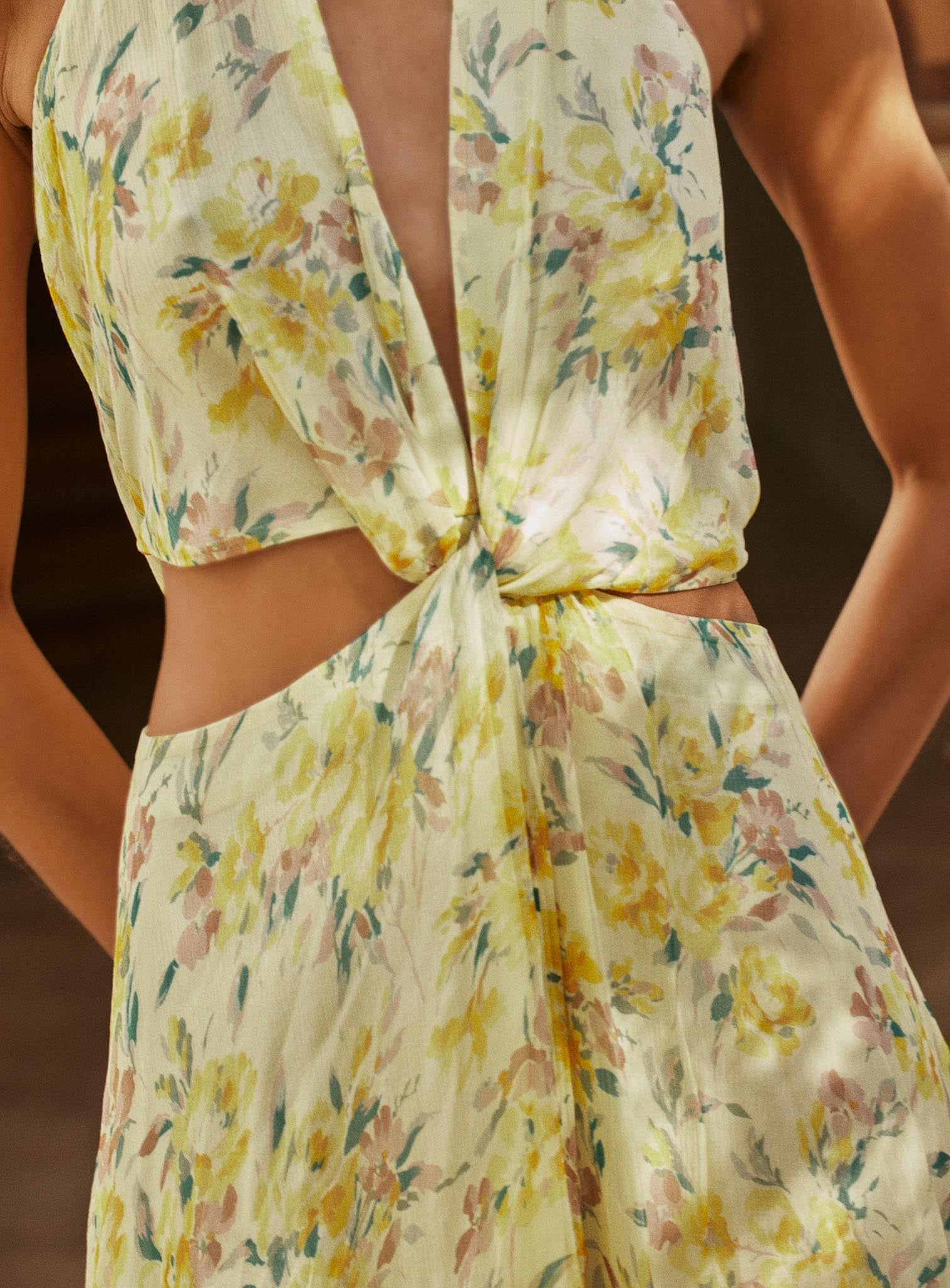 Louise Silk Dress - Flower