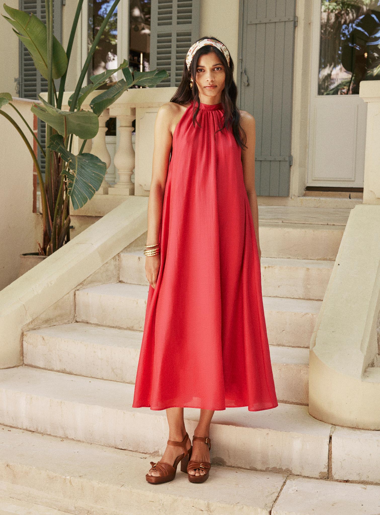 Riyu Dress - Fuchsia