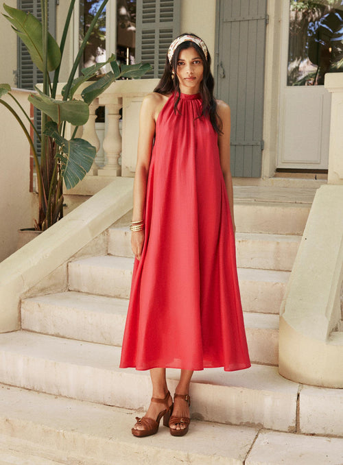 Riyu Dress - Fuchsia