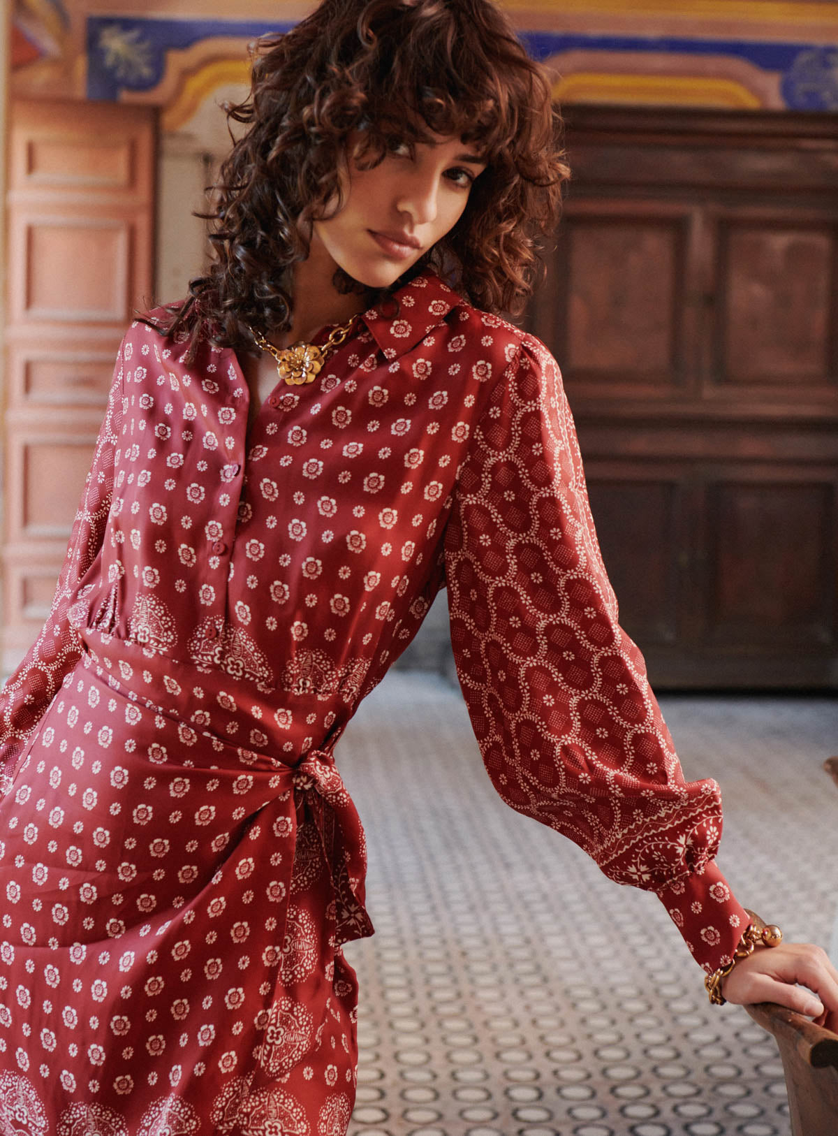 Romance Dress - Burgundy