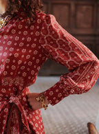 Romance Dress - Burgundy