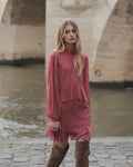Vestido corto Sahelle - Blush