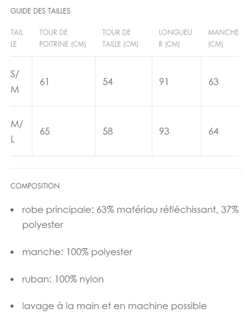 Robe En Maille Réfléchissante Avec Manche Amovible En Organza - Gris Opale