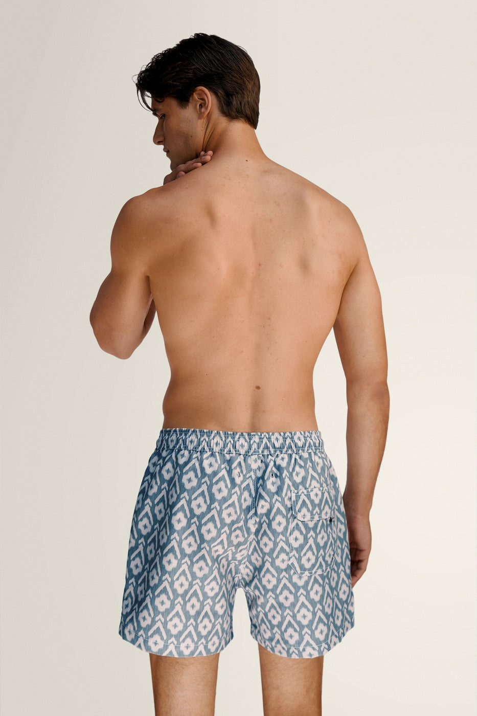 Short De Bain Ikat Blue - Bleu - Homme