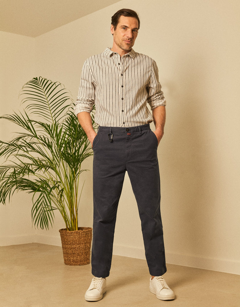 Reiko - Pantalones chinos capri Romain - Azul marino oscuro - Hombres