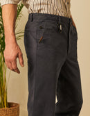 Reiko - Roman Chino Cropped Trousers - Azul marino oscuro - Hombre