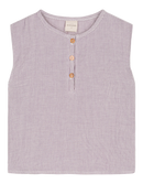 Roman Blouse with Purple Stripes