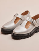 Baby derbies with notched sole for Woman Romane : M.Moustache