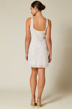 Ronan Squiggle Sequin Ivory Dress