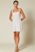 Ronan Squiggle Sequin Ivory Dress