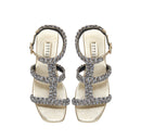Ronda Gold Flat Gladiator Sandal