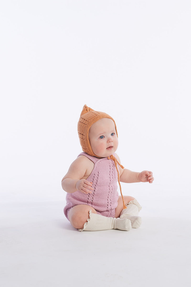 Misha & Puff - Sea Urchin Pima Cotton Romper Pink