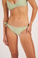 Rosemary Normal Bikini Bottom - Green And White