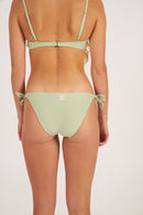Rosemary Normal Bikini Bottom - Green And White