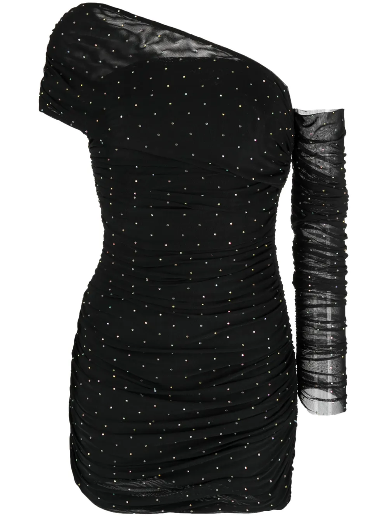 Rotate - Robe Asymétrique Noire - Femme