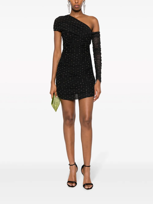 Rotate - Robe Asymétrique Noire - Femme