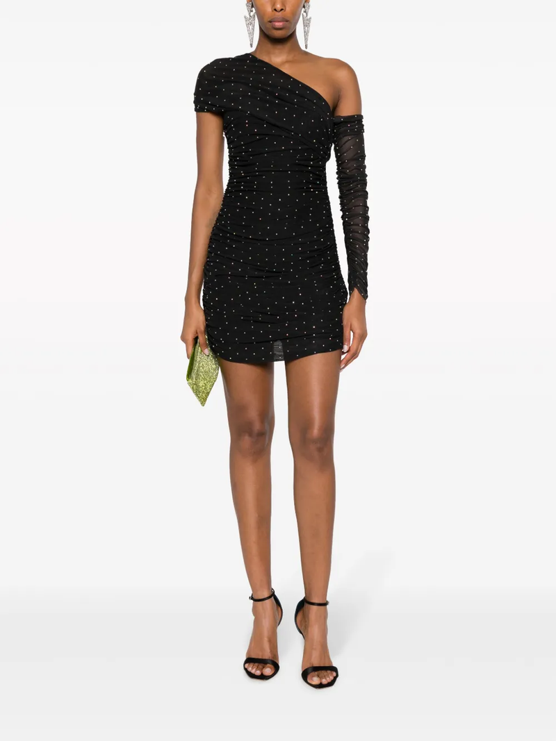 Rotate - Robe Asymétrique Noire - Femme