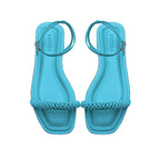 Rovena Aqua Flat Ankle Cross Sandal